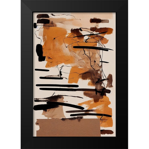 Rusty Machine Black Modern Wood Framed Art Print by Treechild