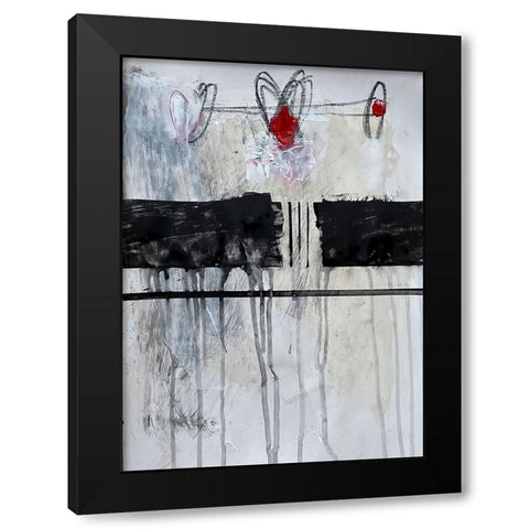 Fresh Start 5 Black Modern Wood Framed Art Print with Double Matting by Raposo, Afranio