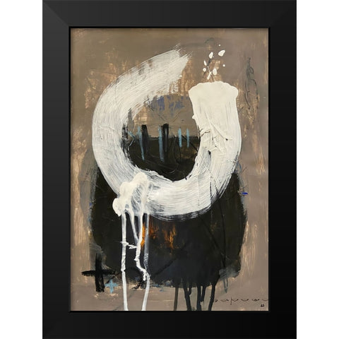 Fresh Start 3 Black Modern Wood Framed Art Print by Raposo, Afranio