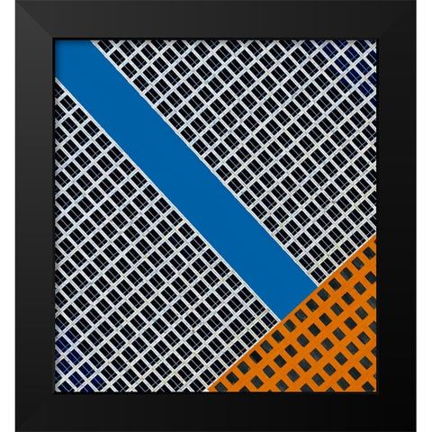 Abstract - Manhattan New York Black Modern Wood Framed Art Print by Orbach, Arnon