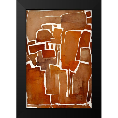 Cutted Black Modern Wood Framed Art Print by Treechild