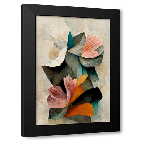 Grow Black Modern Wood Framed Art Print with Double Matting by Treechild