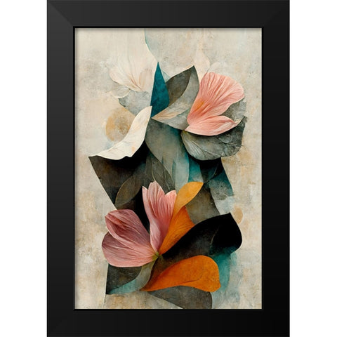 Grow Black Modern Wood Framed Art Print by Treechild