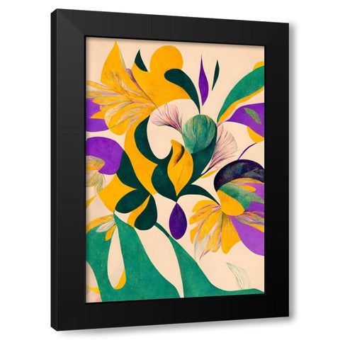 Spring flowers Black Modern Wood Framed Art Print by Treechild