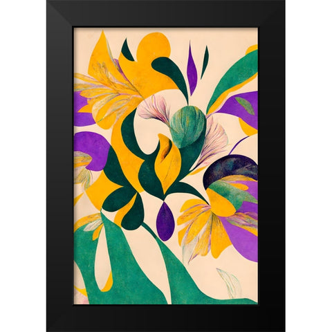 Spring flowers Black Modern Wood Framed Art Print by Treechild