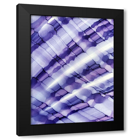 Purple Moon Black Modern Wood Framed Art Print with Double Matting by Mann, Tara