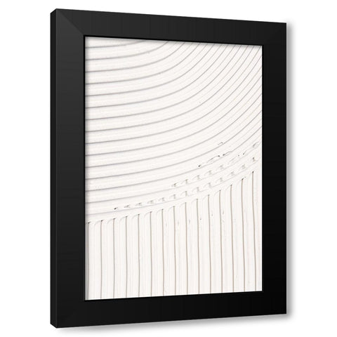 Mud Texture 05 Black Modern Wood Framed Art Print with Double Matting by Pictufy Studio III