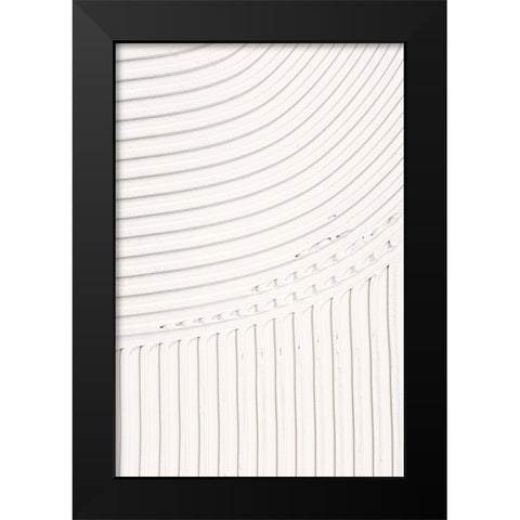 Mud Texture 05 Black Modern Wood Framed Art Print by Pictufy Studio III