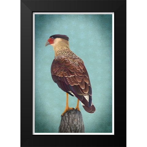 Carancho Black Modern Wood Framed Art Print by Caballero, Franco