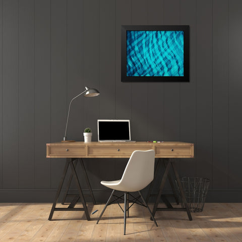 Teally Ripple horizontal Black Modern Wood Framed Art Print by Mann, Tara