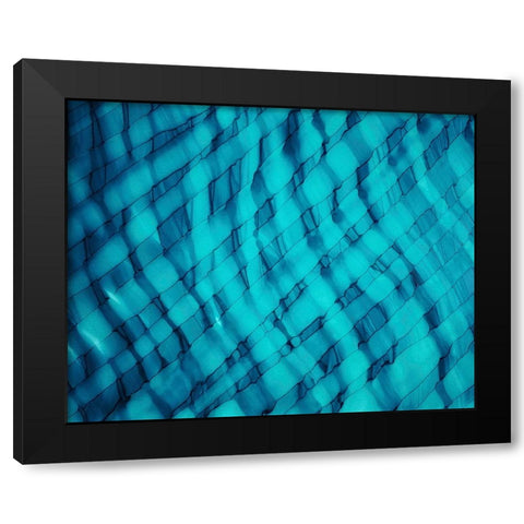 Teally Ripple horizontal Black Modern Wood Framed Art Print by Mann, Tara