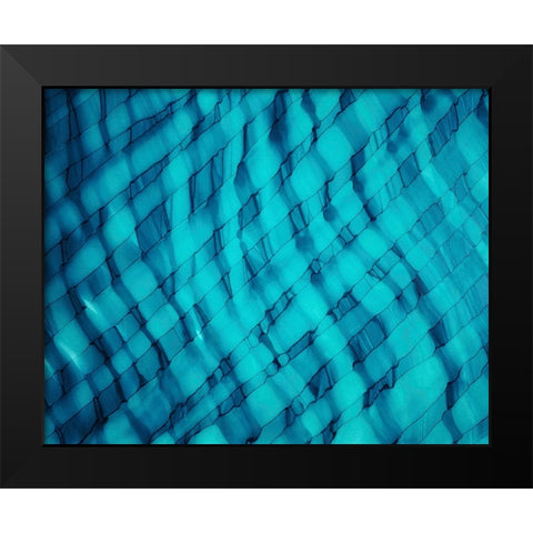 Teally Ripple horizontal Black Modern Wood Framed Art Print by Mann, Tara