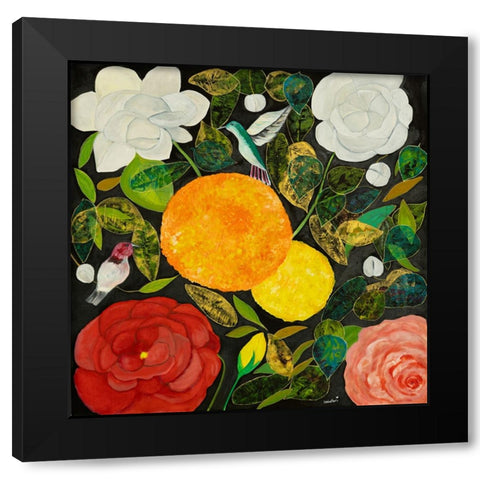 Marigold Black Modern Wood Framed Art Print by Ri, Isabelle