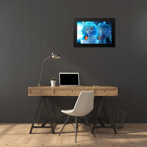 Love for Dragon Ball Z Black Modern Wood Framed Art Print by Griesel, Jolene