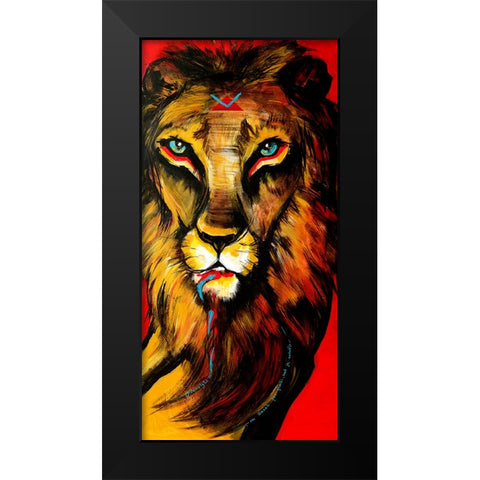 Because Gazelle is too beautiful to kill Black Modern Wood Framed Art Print by Belickiene, Julija