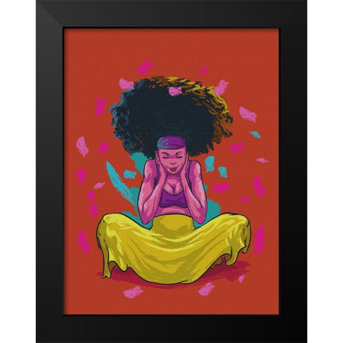 the color queen Black Modern Wood Framed Art Print by msonthe, Joshua
