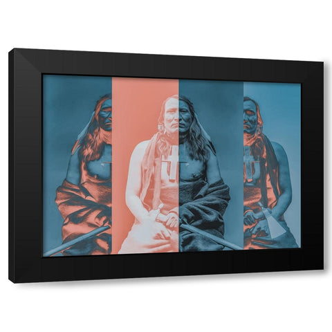 Native 3 Black Modern Wood Framed Art Print by Martinussen, Baard