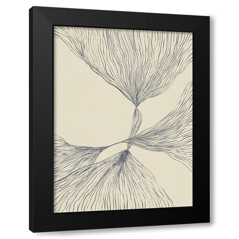Interaction #2 Black Modern Wood Framed Art Print with Double Matting by Galitsyna, Alisa