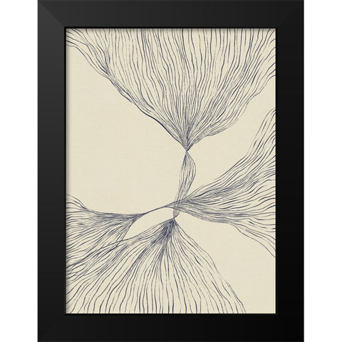 Interaction #2 Black Modern Wood Framed Art Print by Galitsyna, Alisa