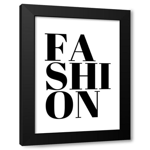 Fashion Black Modern Wood Framed Art Print with Double Matting by N., Kristina