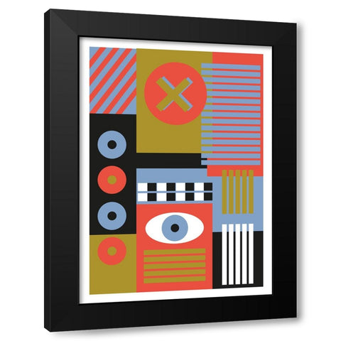 Stranger Black Modern Wood Framed Art Print with Double Matting by Ortiz, Sergio