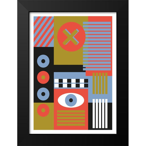Stranger Black Modern Wood Framed Art Print by Ortiz, Sergio
