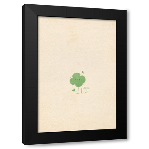 Good luck Black Modern Wood Framed Art Print by Thai, Xuan