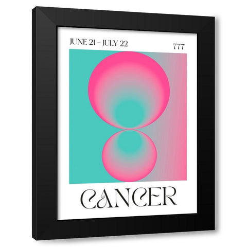 Cancer Black Modern Wood Framed Art Print with Double Matting by Castillo, Valeria