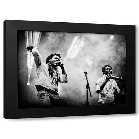 Herencia De Timbiquas Black Modern Wood Framed Art Print by Gomez, Paul