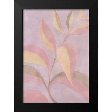 Haneul leaves Black Modern Wood Framed Art Print by Laiz Blursbyai, Rosana
