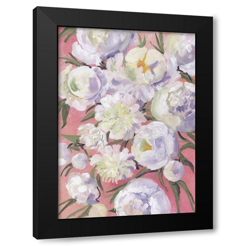 Kinsly painterly bouquet Black Modern Wood Framed Art Print with Double Matting by Laiz Blursbyai, Rosana