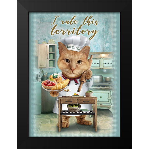 My Territory Black Modern Wood Framed Art Print by Lawless, Adam