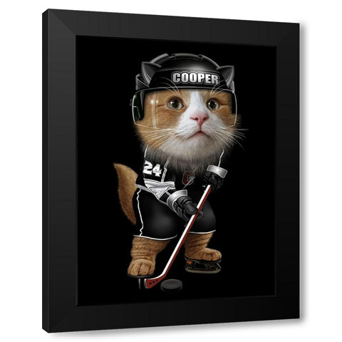 Cooper Black Modern Wood Framed Art Print with Double Matting by Lawless, Adam