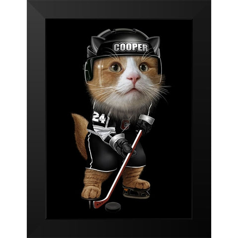 Cooper Black Modern Wood Framed Art Print by Lawless, Adam