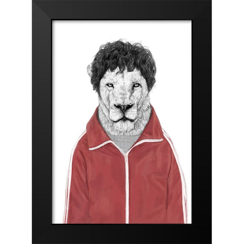 Chas Black Modern Wood Framed Art Print by Solti, Balazs