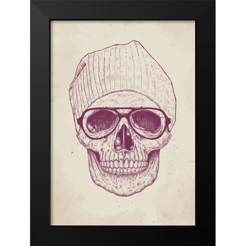 Cool Skull Black Modern Wood Framed Art Print by Solti, Balazs