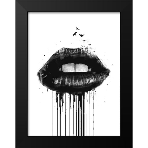 Dead Love Black Modern Wood Framed Art Print by Solti, Balazs