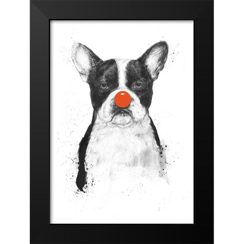 Im not your clown Black Modern Wood Framed Art Print by Solti, Balazs