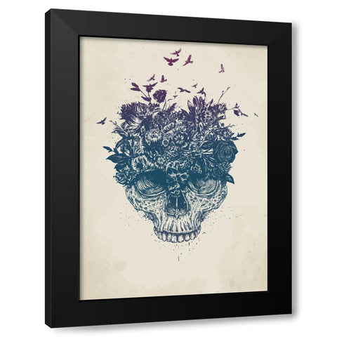 My head is a jungle Black Modern Wood Framed Art Print by Solti, Balazs