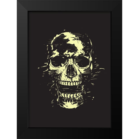 Scream Black Modern Wood Framed Art Print by Solti, Balazs