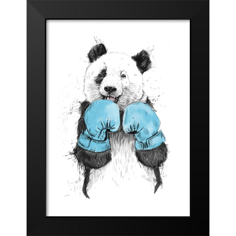 The winner Black Modern Wood Framed Art Print by Solti, Balazs