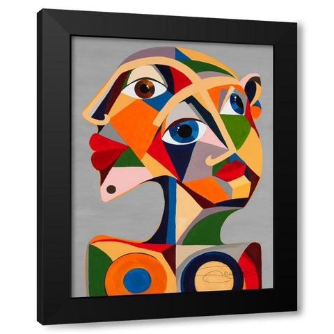 Morgonsol Black Modern Wood Framed Art Print by Florea, Simona