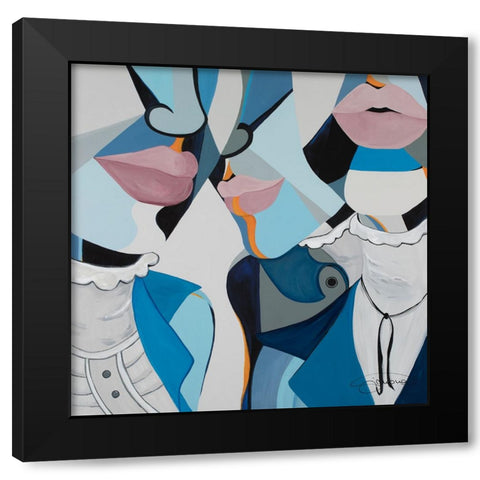 The Pankhursts Black Modern Wood Framed Art Print by Florea, Simona