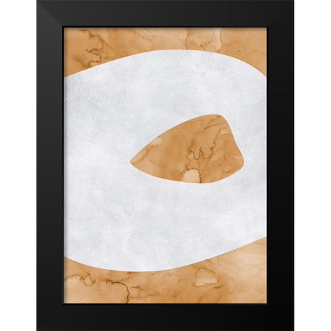 Abstract Lake Crater view Black Modern Wood Framed Art Print by Laiz Blursbyai, Rosana