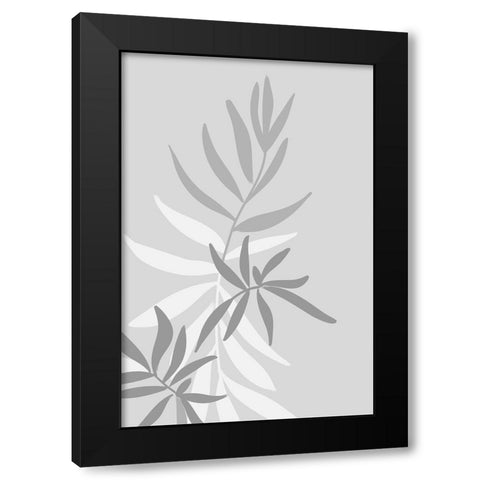 Baahir greenery Black Modern Wood Framed Art Print by Laiz Blursbyai, Rosana