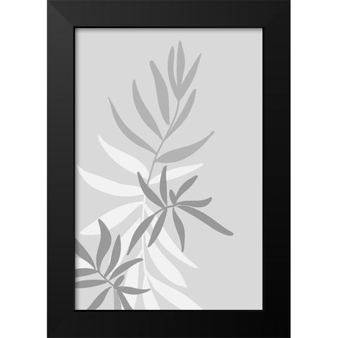 Baahir greenery Black Modern Wood Framed Art Print by Laiz Blursbyai, Rosana