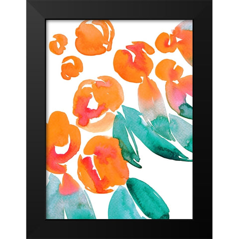 Alicia bouquet II Black Modern Wood Framed Art Print by Laiz Blursbyai, Rosana