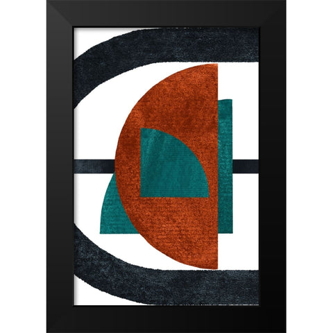 Geometric wall art Black Modern Wood Framed Art Print by Corbu, Iuliana