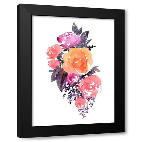 Alexia bouquet Black Modern Wood Framed Art Print with Double Matting by Laiz Blursbyai, Rosana