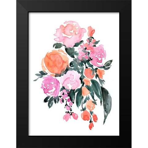 Heidi bouquet Black Modern Wood Framed Art Print by Laiz Blursbyai, Rosana
